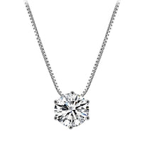 Elara™ Sterling Silver Zircon Necklace – Elegant Sparkle for Every Occasion